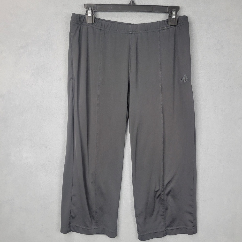 Adidas Athletic Training Pants Womens Small Warm Up Cropped 31 Inseam A15